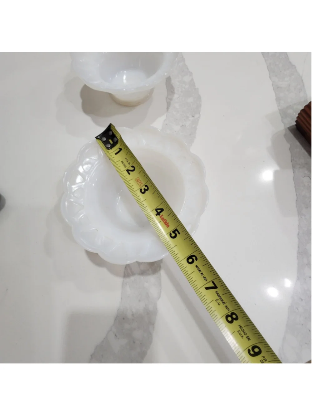 Anchor Hocking Old Colony Milk Glass Pedestal Dessert Bowls Set of 2